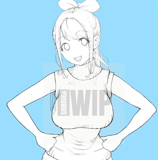 いつも思うけど線画までは楽しいんだよなぁ～#絵描きさんフォロバ100 
