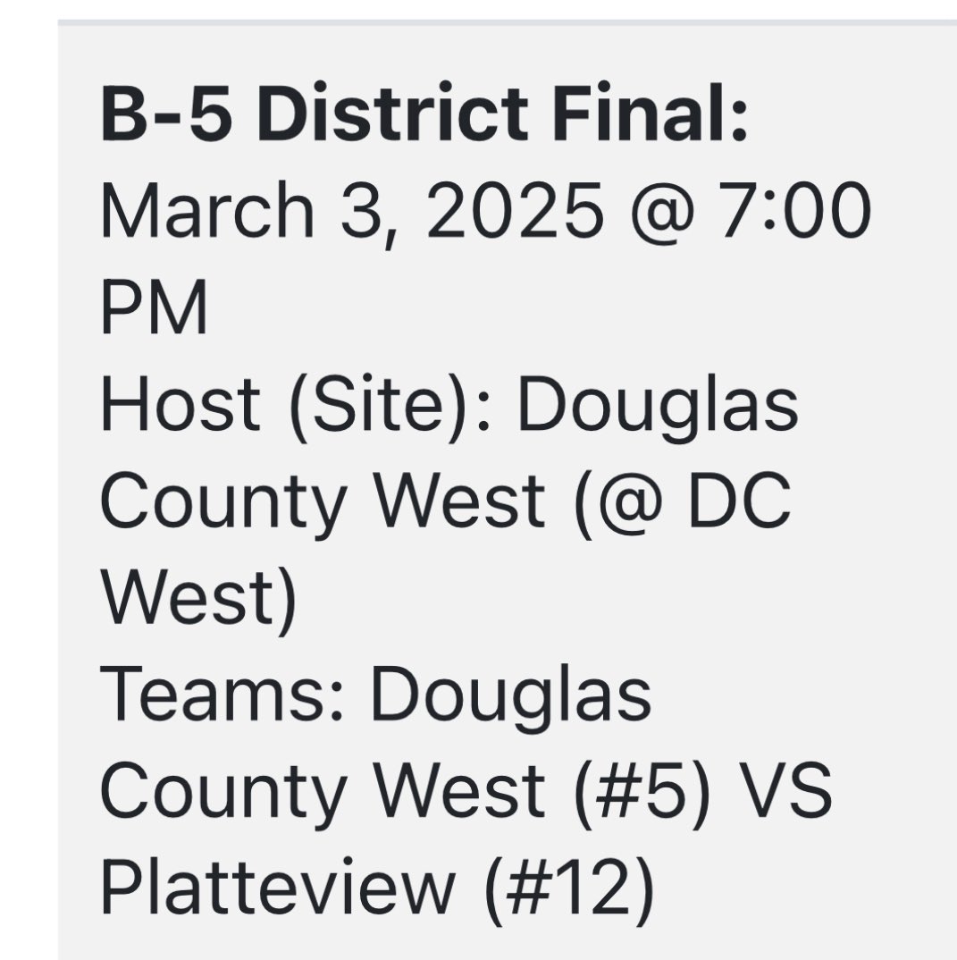 Platteview Football (@platteviewfb) on Twitter photo Springfield- <a href="/Platteview_BBB/">Platteview BBball</a> needs us to do our part. Make the trip to Valley. It’s a road game Monday night, winner goes to state tournament. Be a factor. Springfield- <a href="/Platteview_BBB/">Platteview BBball</a> needs us to do our part. Make the trip to Valley. It’s a road game Monday night, winner goes to state tournament. Be a factor.