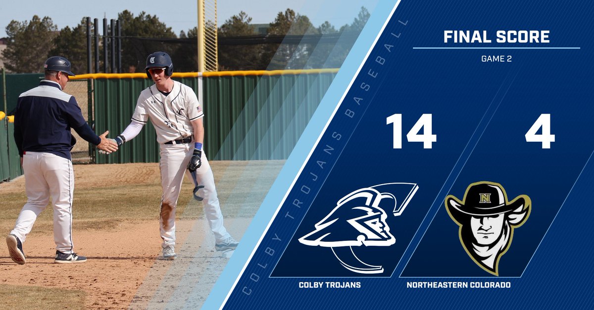 BSB: Final
Colby played the first day of the series against Northeastern JC. The Trojans lost 9-5 in game one but won 14-4 in game two. Join us for the final two games tomorrow at Young Memorial Field in Colby starting at 1 pm CT. #BleedBlue #FightOn