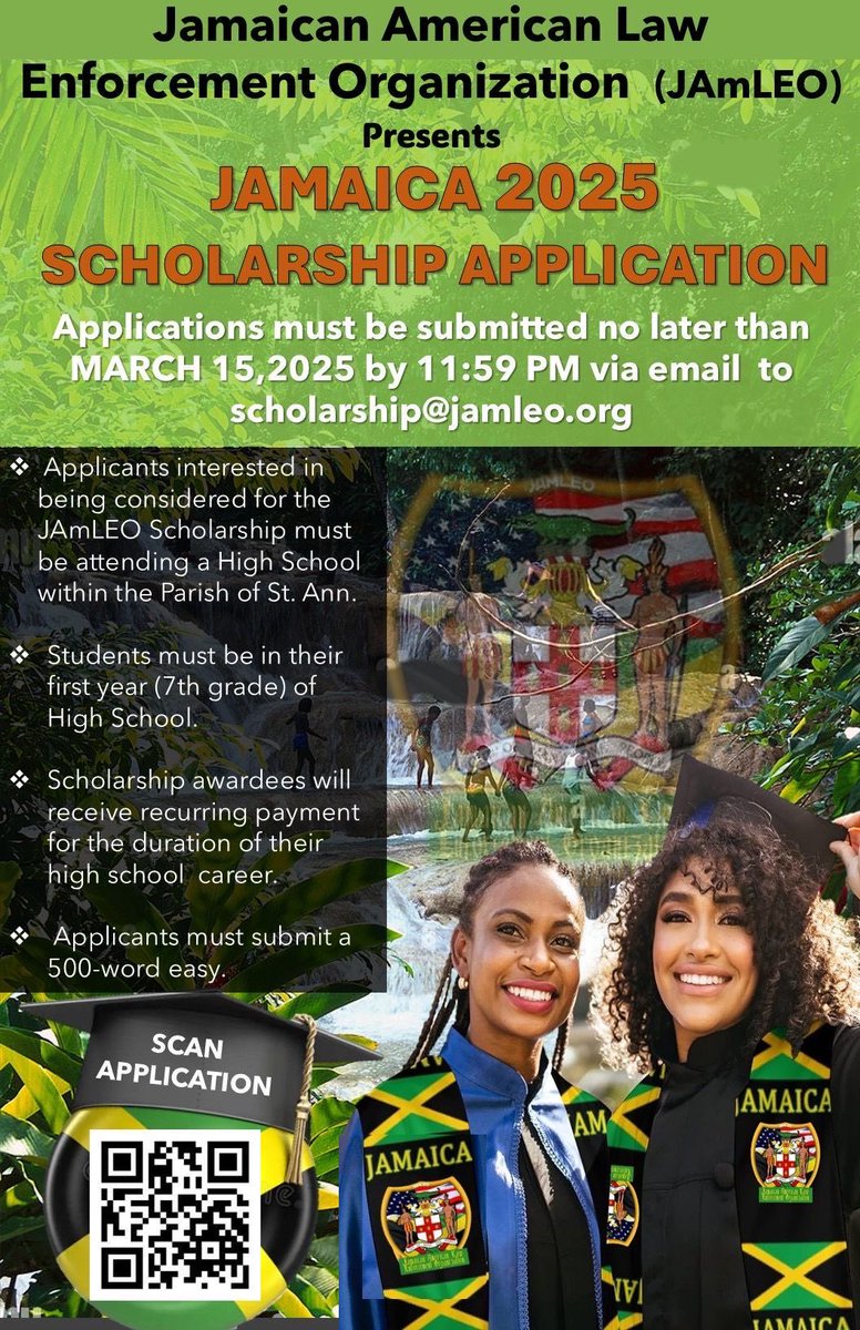 Encourage Young Minds: We are now accepting applications for our 2025 Scholarship!!

#stannparishjamaica #humanitariantrip #empower #encourage #theyouthisourfuture