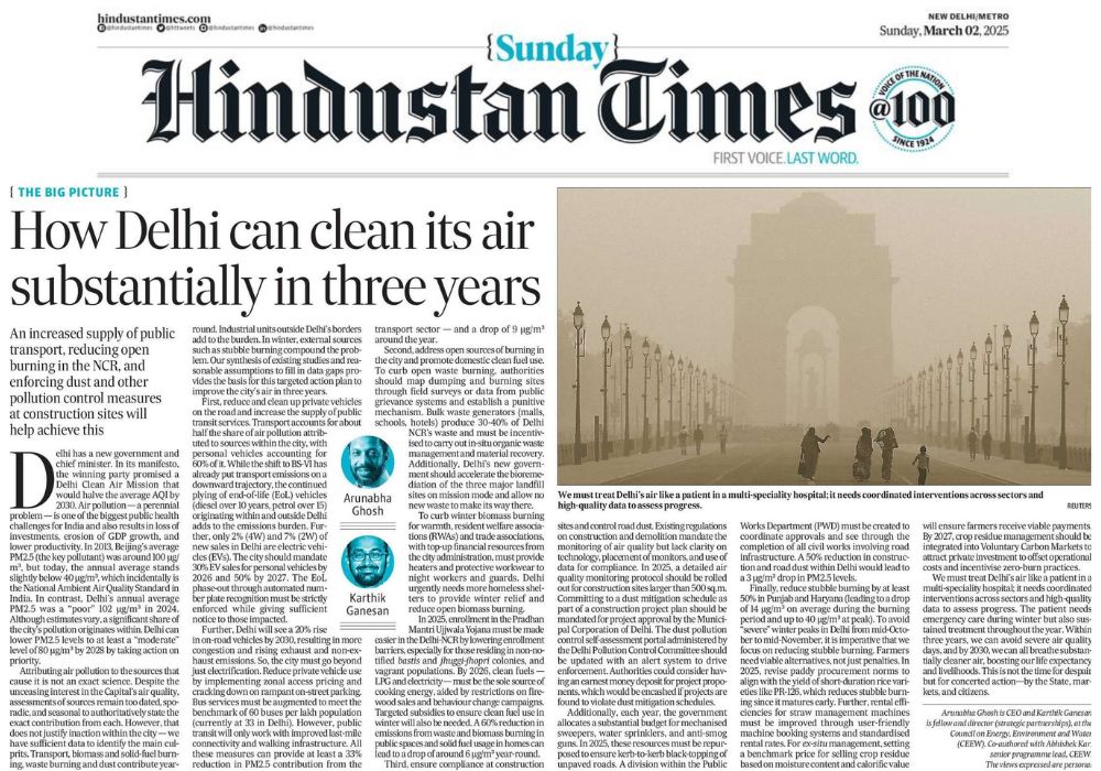#Opinion | How Delhi can clean its air substantially in three years

"We must treat Delhi’s air like a patient in a multi-speciality hospital; it needs coordinated interventions across sectors such as transport, construction and clean cooking, and high-quality, year-round data to