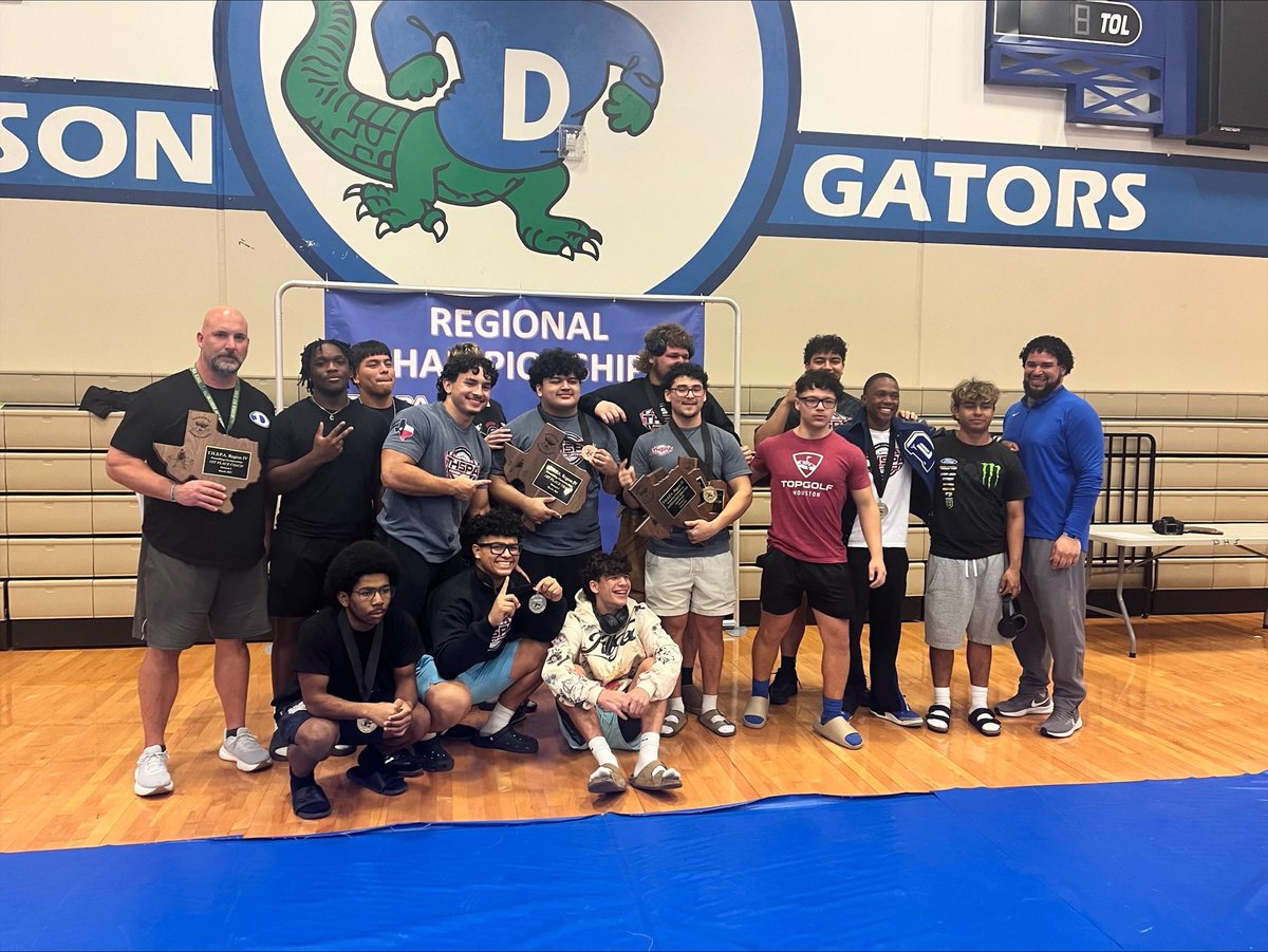 Congratulations to our Men’s Powerlifting Team… Region 4 Division 1 Champions. TWELVE lifters qualifying to compete in the State Championship Meet in Abilene on March 21st &amp; 22nd. <a href="/DickinsonISD/">Dickinson ISD</a> 
#GatorPride