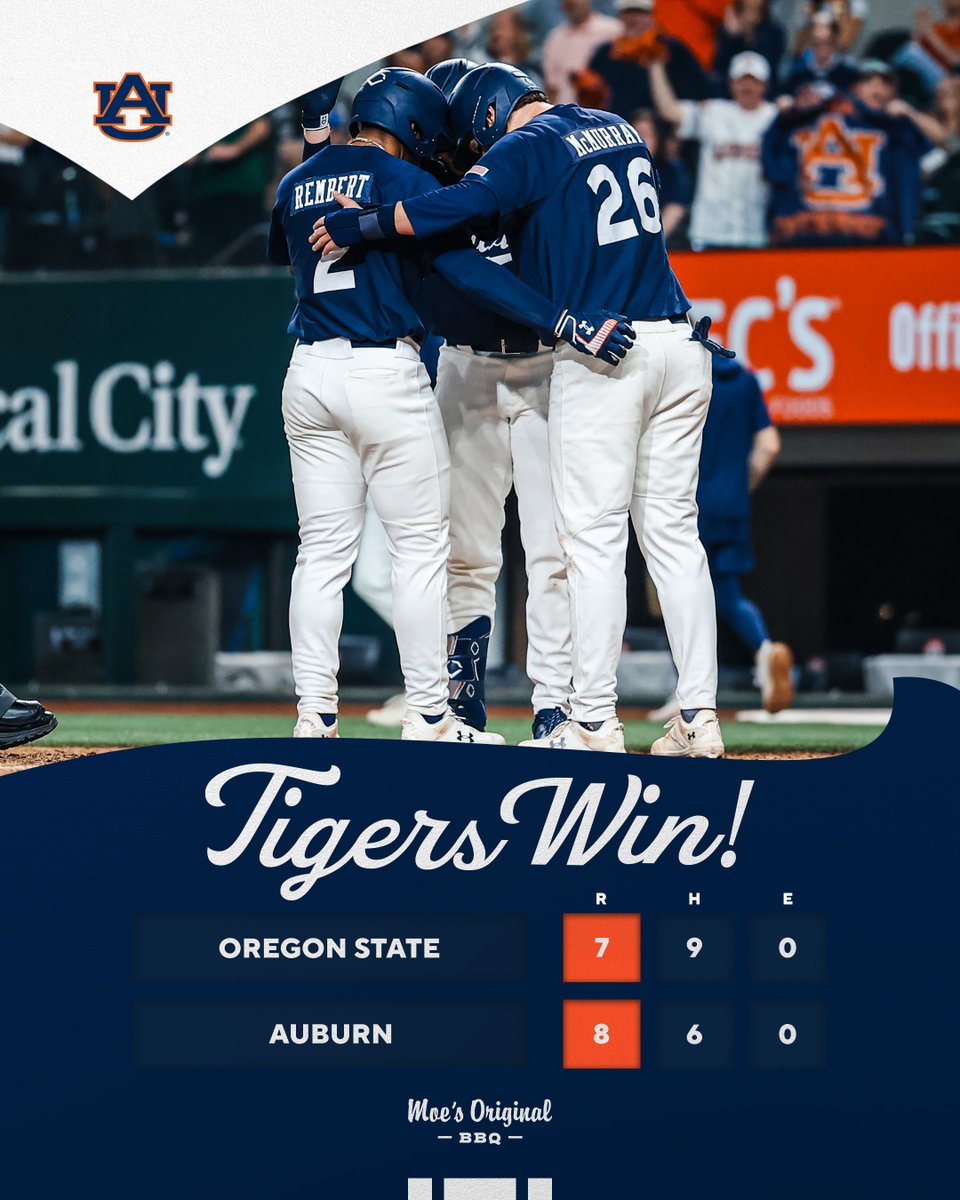 Top-10 win in Texas! ✅

#WarEagle
