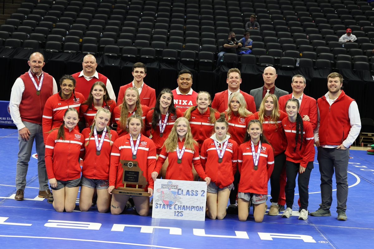 nixaathletics's tweet image. 🏆 @NixaWrestling YOUR @MSHSAAOrg 2025 CLASS 2 GIRLS WRESTLING STATE CHAMPIONS! 🏆