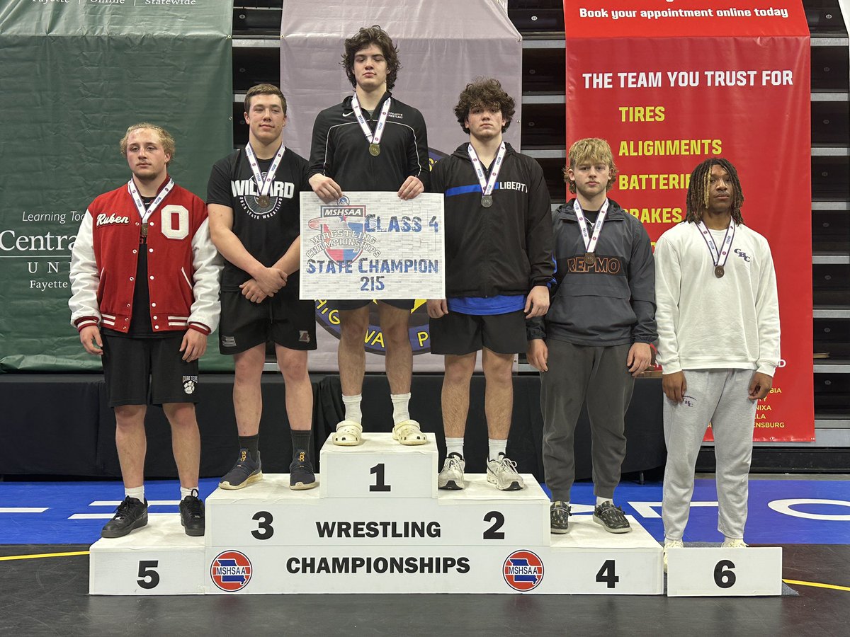 Kellen Laws (@coach_laws) on Twitter photo The <a href="/MSHSAAOrg/">MSHSAA</a> Class 4 215 lbs. State Runner Up from <a href="/LJaysWrestling/">Coach Brewer</a> is <a href="/BindelMasen/">Masen Bindel</a>.
<a href="/LHSBlueJays/">Liberty HS Athletics</a> <a href="/BrickerDixon/">Bricker Dixon</a> <a href="/victorywrestlin/">Smith</a> The <a href="/MSHSAAOrg/">MSHSAA</a> Class 4 215 lbs. State Runner Up from <a href="/LJaysWrestling/">Coach Brewer</a> is <a href="/BindelMasen/">Masen Bindel</a>.
<a href="/LHSBlueJays/">Liberty HS Athletics</a> <a href="/BrickerDixon/">Bricker Dixon</a> <a href="/victorywrestlin/">Smith</a>