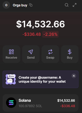 Orga will buy 100 sol at 800k MarketCap 

believers will win