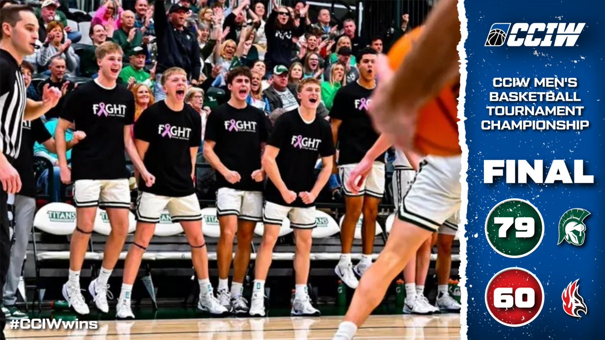 CCIW (@cciw_athletics) on Twitter photo Saturday night sweep!
Illinois Wesleyan defeats top-seeded Carthage on the road 79-60 to win the CCIW Men's Basketball Tournament championship.
#d3hoops | #CCIWwins | <a href="/IWUBasketball/">Illinois Wesleyan Basketball</a>
Tournament Central: cciw.org/tournaments/?iโฆ Saturday night sweep!
Illinois Wesleyan defeats top-seeded Carthage on the road 79-60 to win the CCIW Men's Basketball Tournament championship.
#d3hoops | #CCIWwins | <a href="/IWUBasketball/">Illinois Wesleyan Basketball</a>
Tournament Central: cciw.org/tournaments/?iโฆ