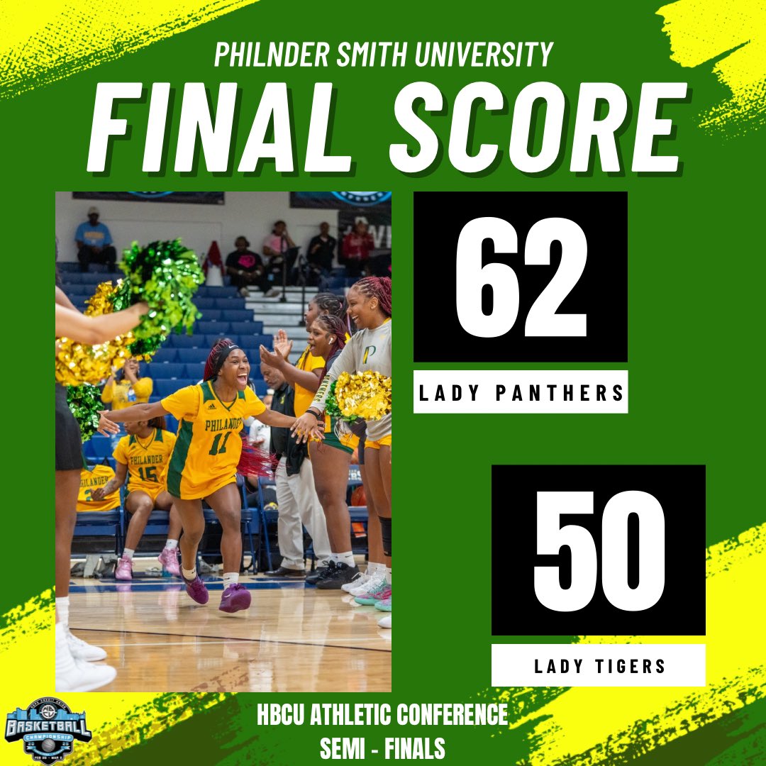 The Lady Panthers take down the Number 1 seed @theeofficialscathletics in the semi-finals! PSU we play in the @hbcuac Championship Game tomorrow at 4pm!!! Live on @urbanedge_net