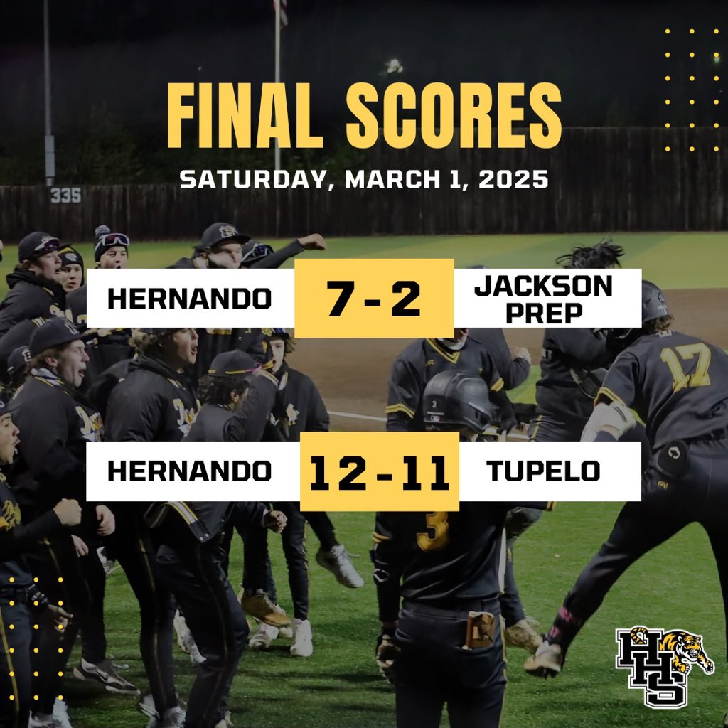 Tigers head back to Desoto County with two huge W’s! #1LD