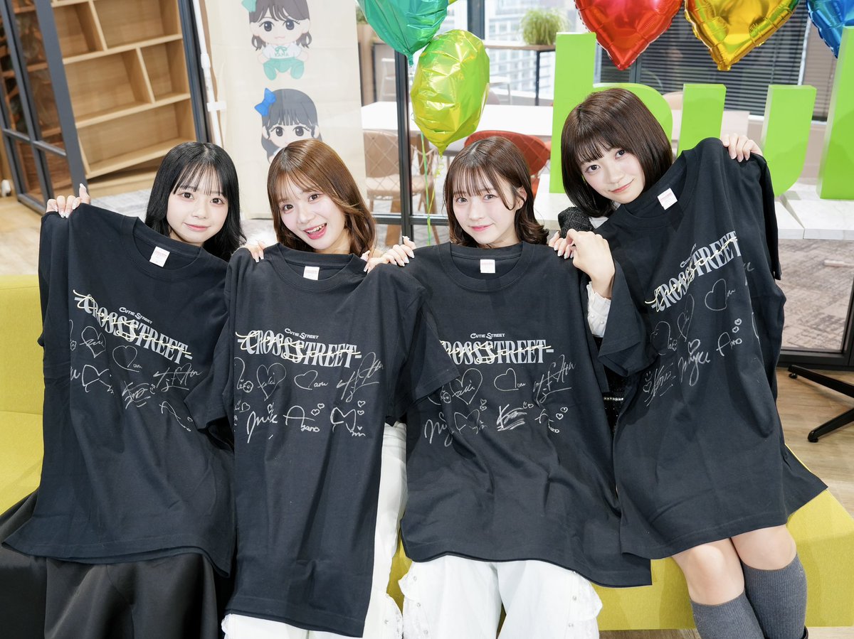 きゅーすと　全国ツアー　Ａ賞　サイン入りTシャツ きゅーすと 全国ツアー A賞 サイン入りTシャツ CUTIE STREET 1st