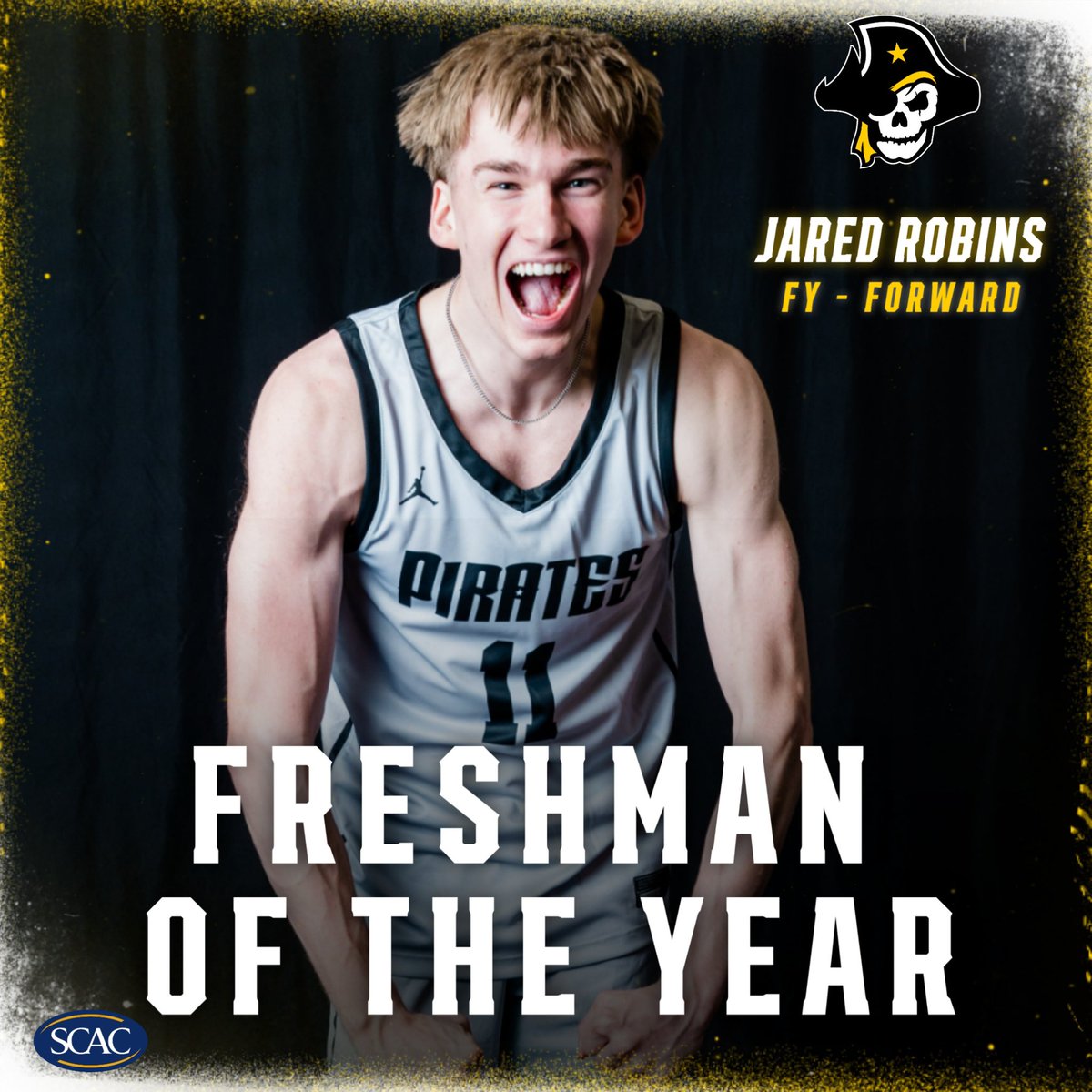 Southwestern Pirates (@supirates) on Twitter photo Huge Congratulations to Jared Robins for being named SCAC Freshman of the YearβΌοΈβΌοΈ
Robins is the first Southwestern menβs basketball player EVER to earn this recognition! π΄ββ οΈππΌ
<a href="/SUPiratesMBB/">Southwestern MBB</a> Huge Congratulations to Jared Robins for being named SCAC Freshman of the YearβΌοΈβΌοΈ
Robins is the first Southwestern menβs basketball player EVER to earn this recognition! π΄ββ οΈππΌ
<a href="/SUPiratesMBB/">Southwestern MBB</a>