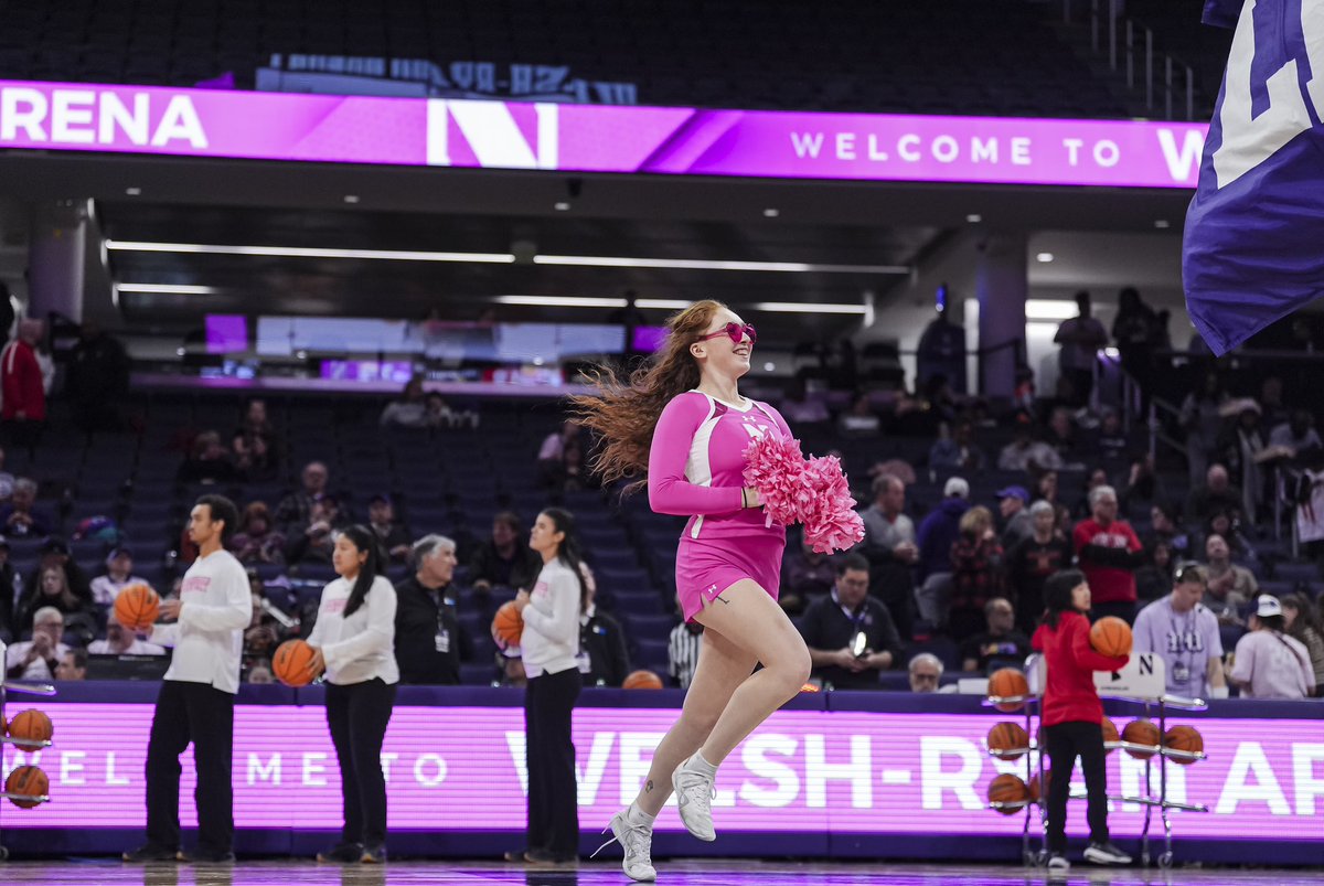 Pink pride to support the #Play4Kay initiative and honoring those affected by breast cancer💗 Together, we’re cheering for a cure!

#Play4Kay #PinkOut #CheerForACure #CancerAwareness #WeAreNU