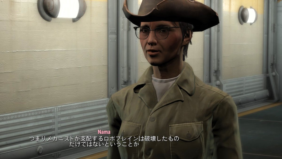 NamaSaotome_2's tweet image. エイダちゃんの解析によると、メカニストを突き止めるにはもう少しビーコンが必要だとか。それを持っているのはメカニスト配下のロボだけど、そのロボを利用して悪事を働くレイダーが強力な障害になりそうだと。
#フォールアウト4 #Fallout4 #Automatron