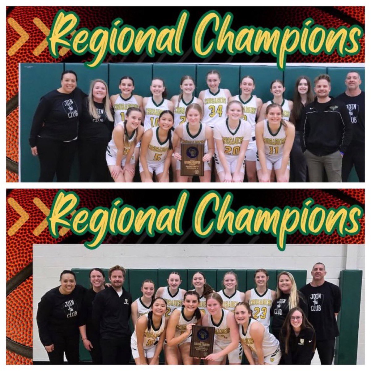 Lady Crusaders 
Back 2 Back Regional Champions!
2024 &amp; 2025