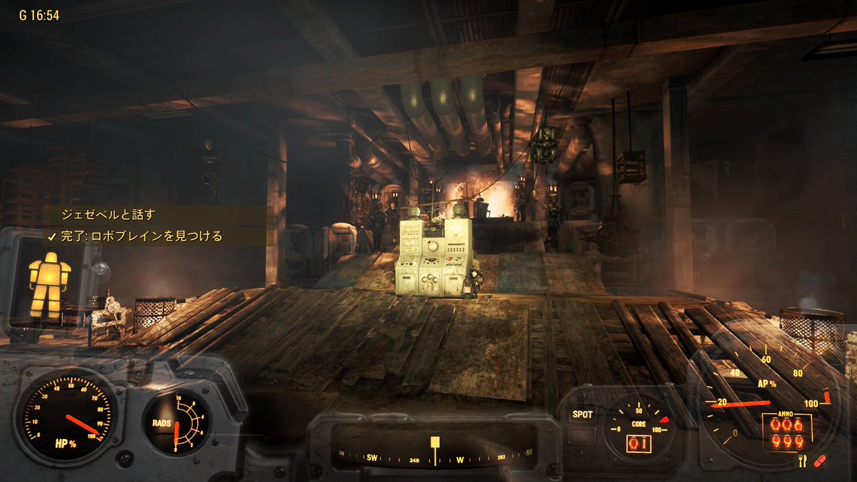 NamaSaotome_2's tweet image. 全くレイダーってやつは、どこでも暴れてますね。そこでミニッツメンの出番って訳だ！ラストでビルのアジトをサクサク攻略したら、一番奥で不思議なロボブレインと出会いました。この頭もメカニストの被害者なのか？
という所で、次回をお楽しみに。
#フォールアウト4 #Fallout4 #Automatron