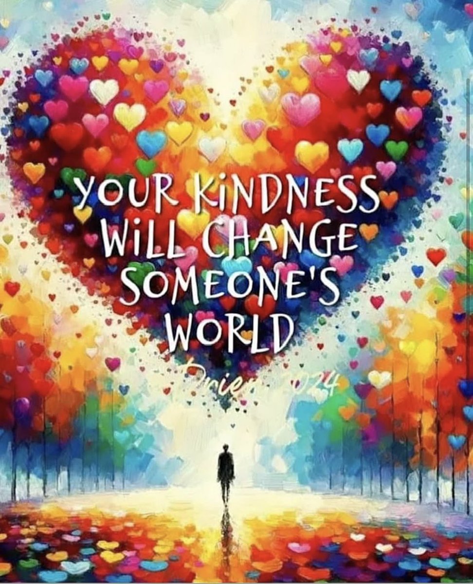 By being kind, you inspire others to also be kind..always keep that in front of your mind. 💖💕