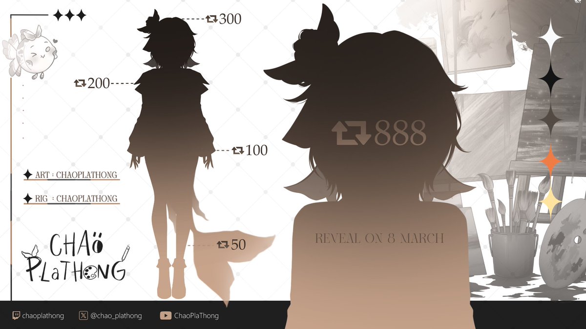 chao_plathong's tweet image. 🫧  CHAOPLATHONG 2.0 MODEL REVEAL 🫧

.....เกิดใหม่ก็ยังเป็นปลาทอง วันเกิดเจ้าปลาปีนี้มีร่างใหม่ ที่เตรียมออกมาเจอทุกคนนน 🧡🖤

 ♡ + ↻ to unlock me 

#Vtuber #VtuberTH #VtubersUprising #ModelReveal