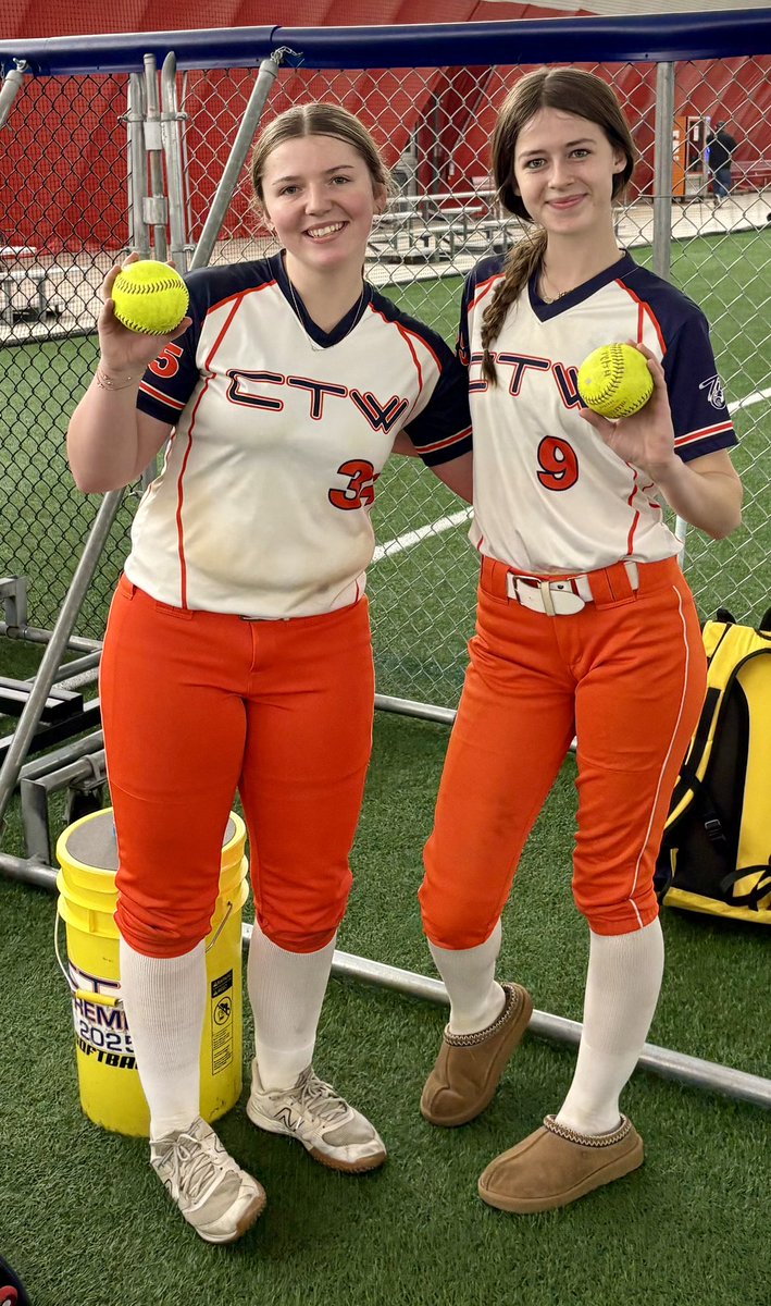 BOMB SQUAD!!! <a href="/34Katiemonroe/">Katie Monroe 2025</a> hit a 2 run bomb over the left field fence and <a href="/emma_smith2025/">emma</a> hit a 3 run bomb over the right field fence!