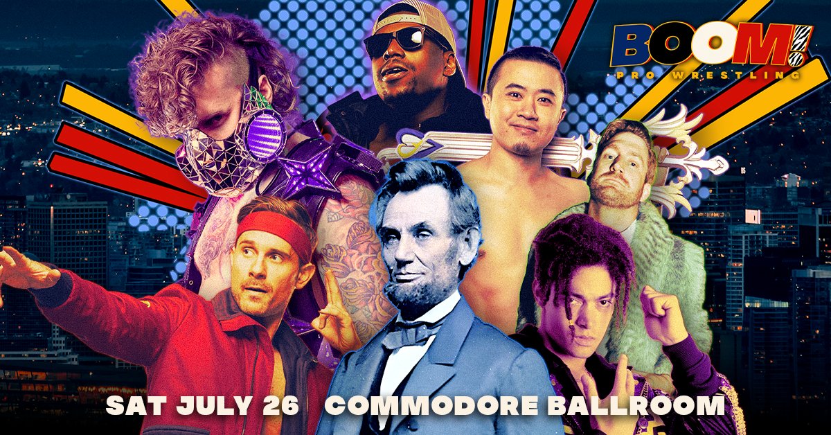 JUST ANNOUNCED 💪 <a href="/BoomProVan/">BOOM! Pro Wrestling</a> is taking over our stage on July 26th! Tickets on sale Friday, March 7 at 10am (local): bit.ly/4bmCzdu
