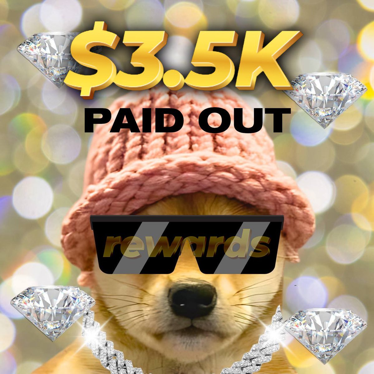 Dog $WIF rewards 

oh and a hat 

wQNv43ScejE2PcjBeUoy4J55LhjanzeHD9YQnfnhXXq