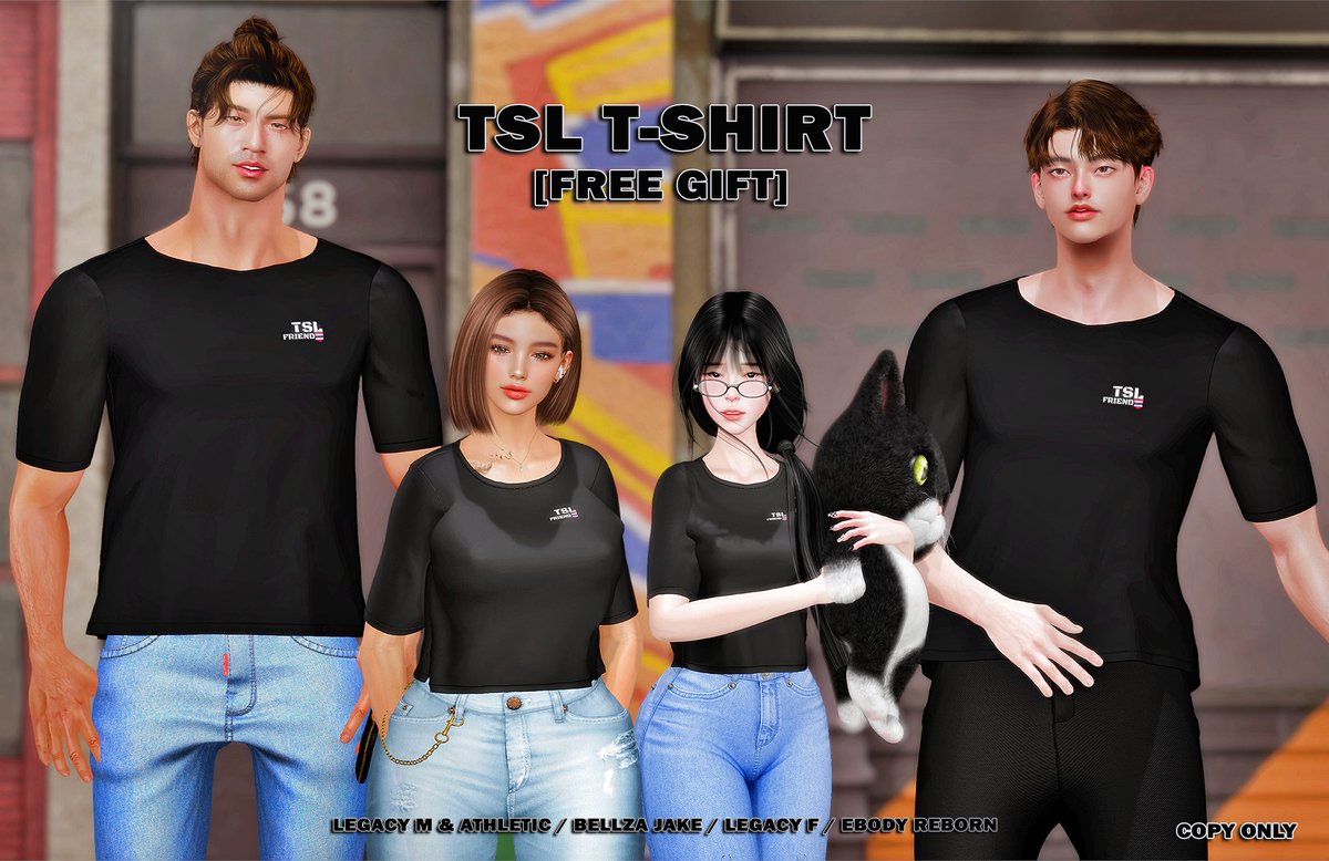 JDS_SL's tweet photo. Hello everyone, today I have a t-shirt free gift for you. pay 1L$ (Refunds)

the gifts are placed on the store counter 1st floor.

TP : https://t.co/hgOjF1LJzy

#SecondLife #freegift #tshirt #sose #gift https://t.co/MDIipReHHH