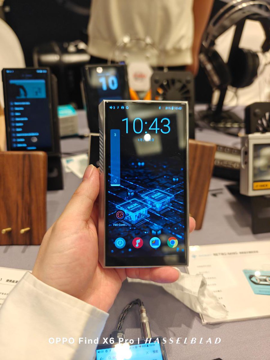 earl_fiiofan's tweet photo. #FIIO M21の実物が上海のオーディオイベントに展示されてる模様
質感もかなり良さそう https://t.co/g52QyhmNHM