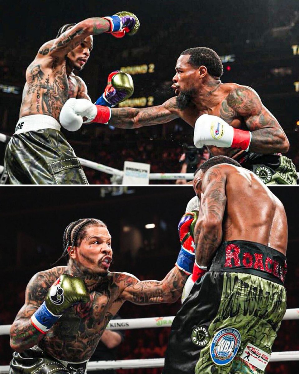 BillPrinter00's tweet image. Tank Davis looked like he was scared after this hit 😭 The match ended in a majority draw #DavisRoach #DavisVSRoach