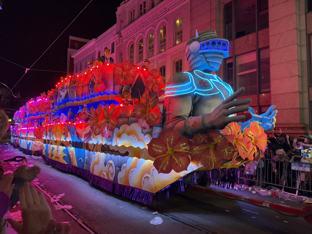 Mardi Gras fun  #TucksParade #Endymion #Iris