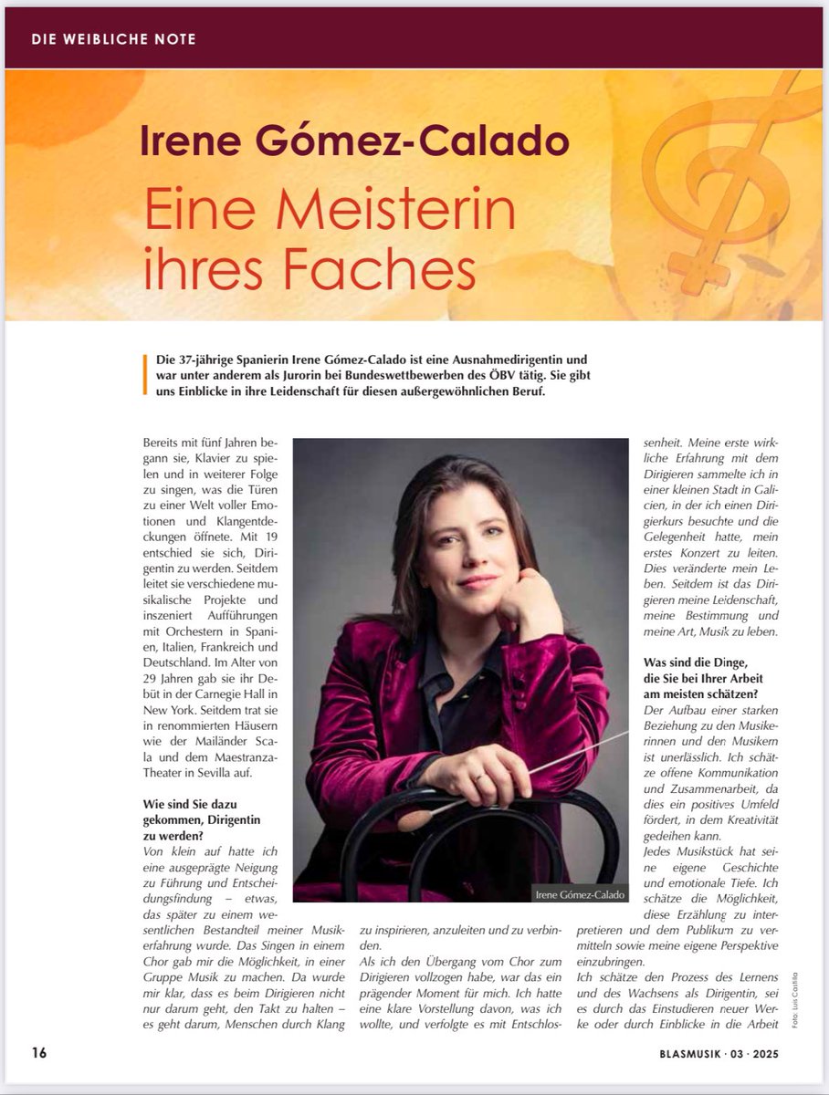 Artists Management Pianocase (@mpianocase) on Twitter photo 🔴La maestra <a href="/gcaladoirene/">Irene Gómez-Calado</a> este mes en la revista Österreichische Blasmusik Zeitung: DIE WEIBLICHE NOTE #marzo
<a href="/todos/">todos</a> <a href="/seguidores/">seguidores</a> <a href="/destacar/">ISABEL FERNANDEZ AR</a> 🔴La maestra <a href="/gcaladoirene/">Irene Gómez-Calado</a> este mes en la revista Österreichische Blasmusik Zeitung: DIE WEIBLICHE NOTE #marzo
<a href="/todos/">todos</a> <a href="/seguidores/">seguidores</a> <a href="/destacar/">ISABEL FERNANDEZ AR</a>