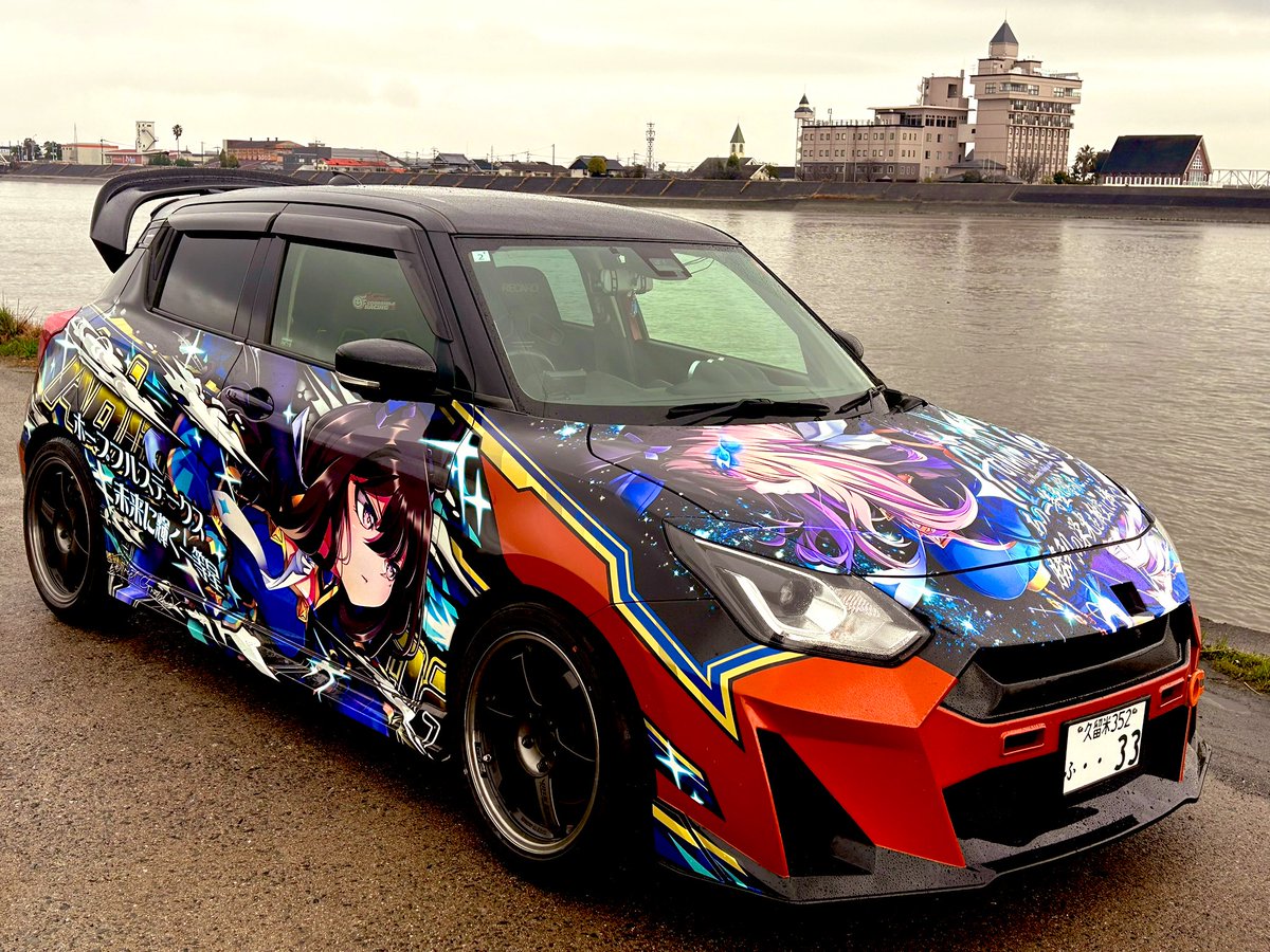 39nm77's tweet image. [ご報告]
「母ベガの2冠達成から6年、またもその息子が輝く一等星に…」(日本ダービー)

ウマ娘プリティーダービーよりアドマイヤベガを左サイドに施工しました！

全面完成しました！　

右サイドの一部デザインを変更し、右と左のバランスをよくしていただきました！

お世話になった方々↓↓