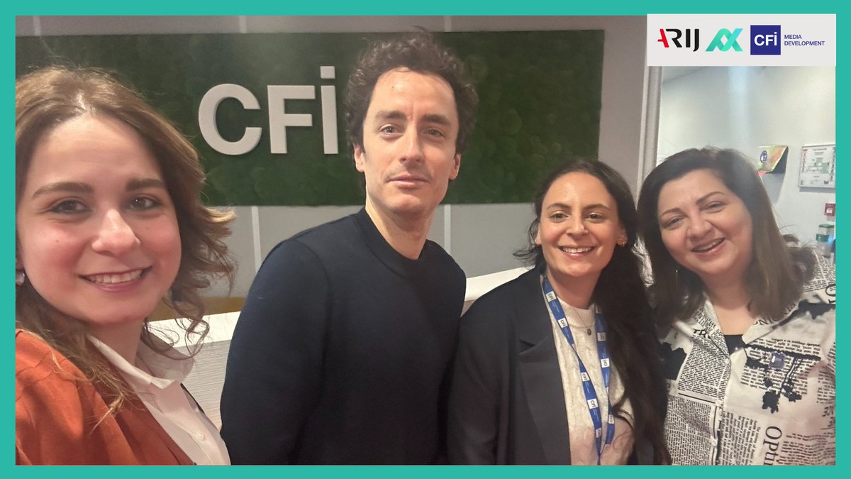 ArabFCNetwork's tweet photo. In February 2025, ARIJ Director General, @RawanDamen , and #AFCN manager, 
@MortadaSaja , visited the office of our partner, the French Media Development Agency (CFI), in Paris 🇫🇷

The visit included ⬇️

1️⃣A presentation on the implementation of the #SA7 project, supported by CFI (July 2024 – January 2025)
2️⃣The 2025 plan for SA7 project
3️⃣Challenges and success stories of the Arab Fact-Checkers Network community

We are proud of our strategic partnership with CFI to advance fact-checking in the Arab world👏
@CFImedias