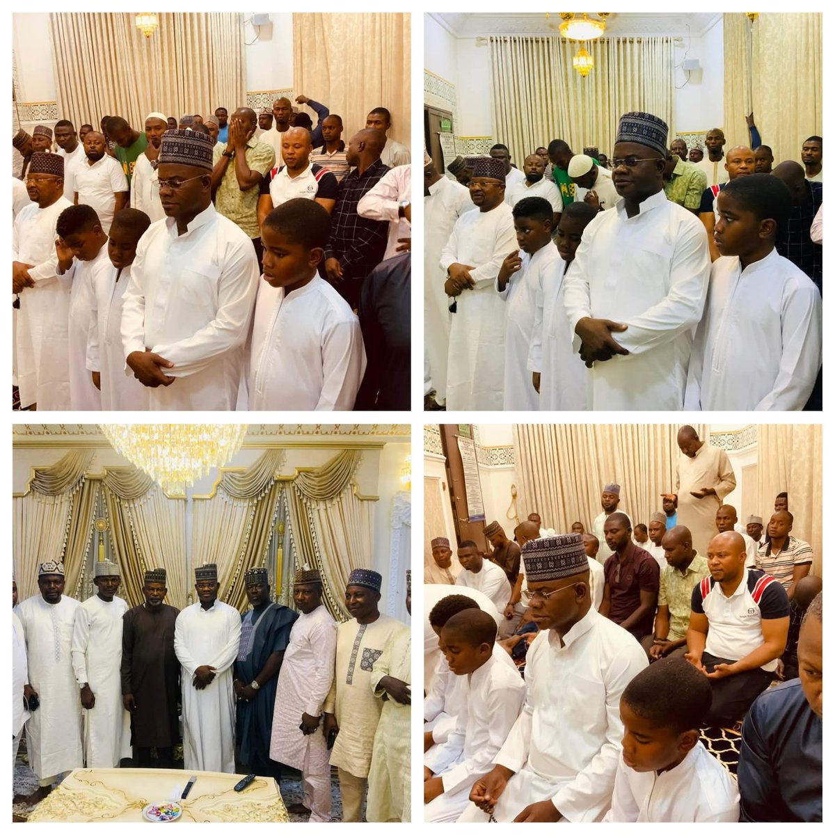 Farouk Ozigi Onimisi (@onimisifarouk) on Twitter photo As the holy month of Ramadan commences, former Governor of Kogi State, <a href="/OfficialGYBKogi/">Alhaji Dr. Yahaya Bello, CON</a>, yesterday, hosted an Iftar dinner with dignitaries and muslim faithfuls at his Abuja residence. The event brought together prominent figures from various walks of life to break their fast. As the holy month of Ramadan commences, former Governor of Kogi State, <a href="/OfficialGYBKogi/">Alhaji Dr. Yahaya Bello, CON</a>, yesterday, hosted an Iftar dinner with dignitaries and muslim faithfuls at his Abuja residence. The event brought together prominent figures from various walks of life to break their fast.