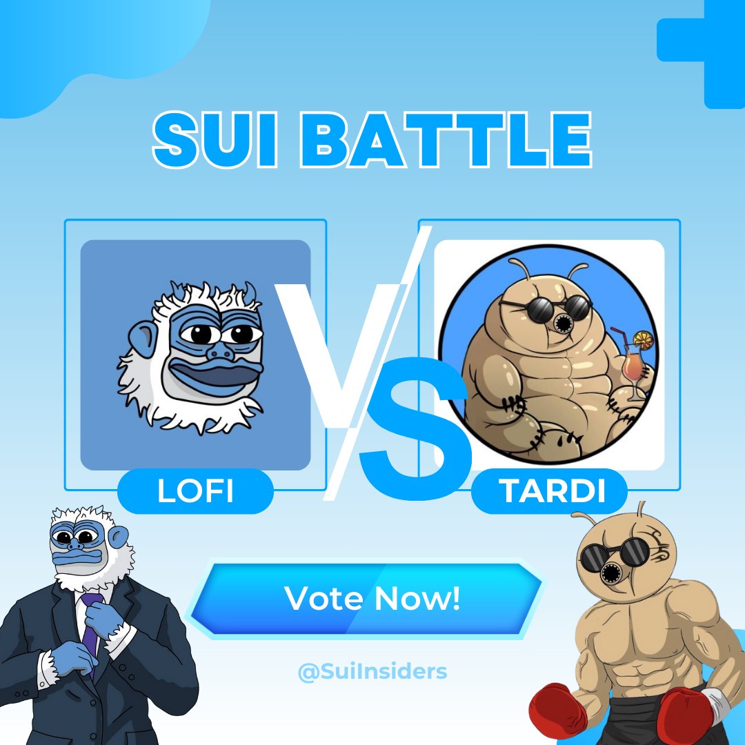 💥 MEME COIN BATTLE: LOFI 🆚 TARDI 💥

Two $SUI titans clash! $LOFI vs $TARDI – Who wins?

🔹 $LOFI – A movement of optimism, courage &amp; vision. More than a meme—it's the future of Sui! 🌅✨
🔹 $TARDI – A relentless cosmic force shaking up crypto with unstoppable momentum! 🌌🔥