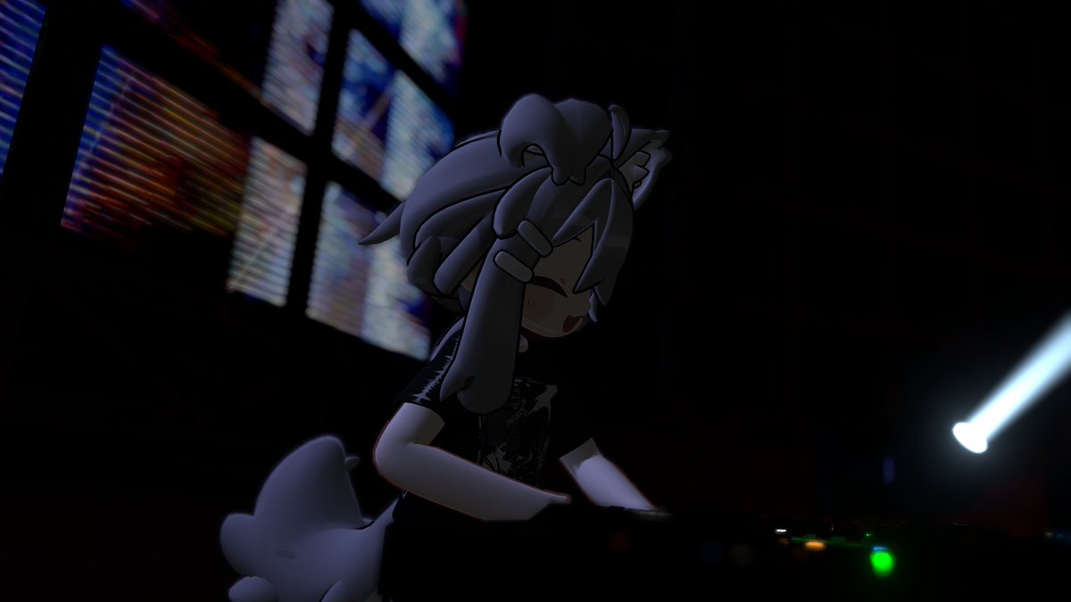 Great night thanks to great friends; DJs Random Memories, Shoebill, <a href="/dazer0/">Dazer</a>, <a href="/Cr4_Bread/">🦀🍞@</a>, host &amp; event organizer <a href="/spirono_/">spiro</a>, VJs <a href="/kyuso_vr/">Kyūso</a> &amp; <a href="/wheresthekali/">kali</a>, poster artist &amp; photographer <a href="/VivianX_VRC/">VivianX</a>, &amp; all of you who came &amp; made it all happen! See you all next time!