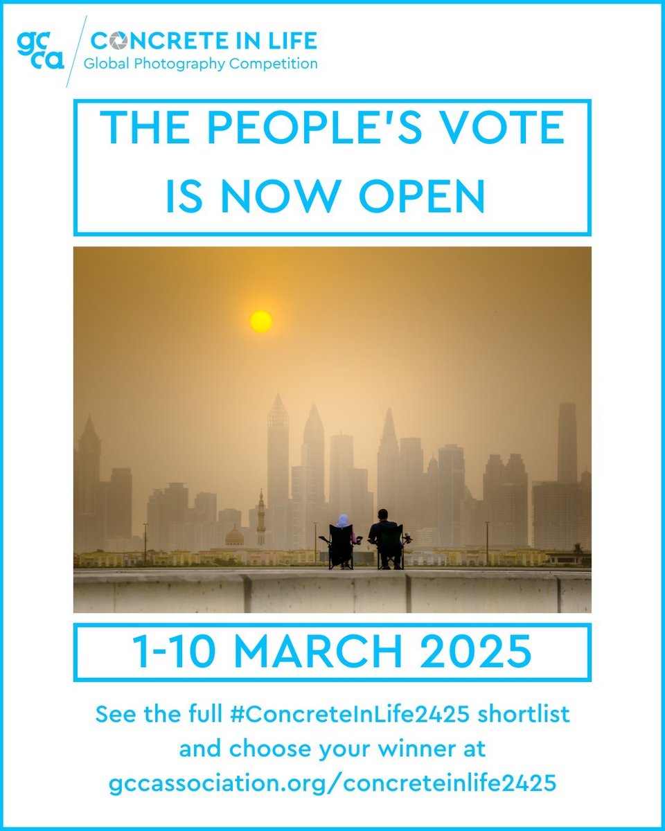theGCCA's tweet image. 🗳️ Vote now in the #ConcreteInLife2425 people&apos;s vote!
😍 See the shortlist and vote for your favourite photo at gccassociation.org/concreteinlife…
💸 The winning photo in the People&apos;s Vote will receive $5000.