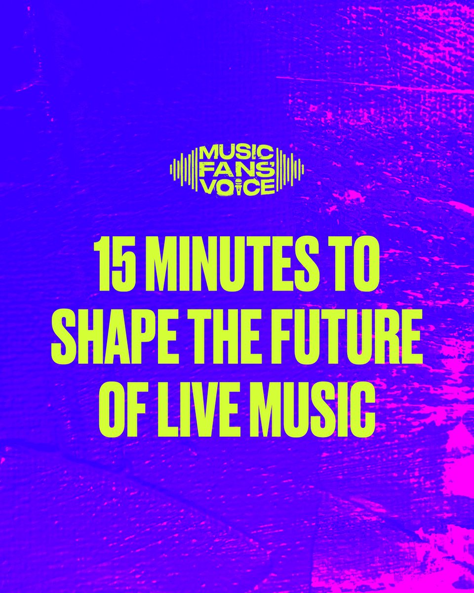 Greater Manchester Combined Authority (@greatermcr) on Twitter photo Calling all live music lovers 📣
You've got one day left to shape the future of live music in just 15 minutes! <a href="/MusicFansVoice/">Music Fans' Voice</a>
👉 orlo.uk/MwkUm Calling all live music lovers 📣
You've got one day left to shape the future of live music in just 15 minutes! <a href="/MusicFansVoice/">Music Fans' Voice</a>
👉 orlo.uk/MwkUm