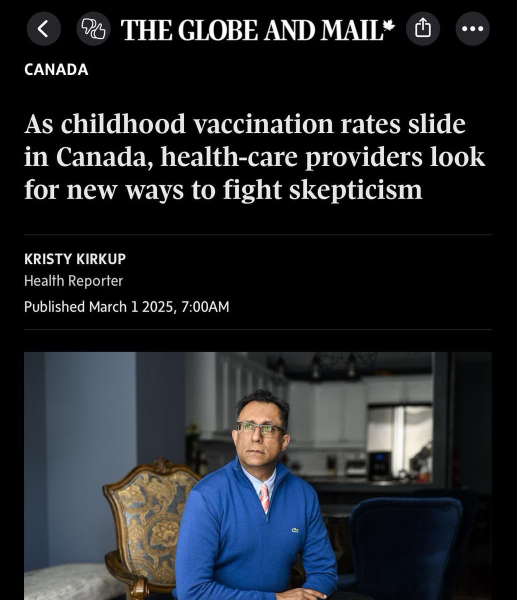 Raghu Venugopal MD (@raghu_venugopal) on Twitter photo "Dr. Abdulla, a physician for 32 years, has watched childhood vaccination rates fall over the years and believes the rise in social media in the last decade or so has exacerbated the level of misleading and false information that people are exposed to." <a href="/kkirkup/">Kristy Kirkup</a> <a href="/AlykhanAbdulla/">DrAlykhanAbdulla</a> "Dr. Abdulla, a physician for 32 years, has watched childhood vaccination rates fall over the years and believes the rise in social media in the last decade or so has exacerbated the level of misleading and false information that people are exposed to." <a href="/kkirkup/">Kristy Kirkup</a> <a href="/AlykhanAbdulla/">DrAlykhanAbdulla</a>