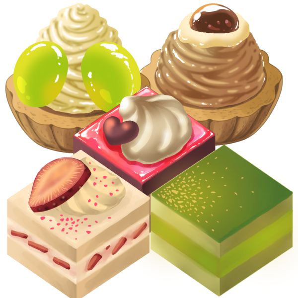 「パフェの適正価格が話題だけどスイーツ大好き過ぎてちまちまスイーツ絵描いてます可愛」|うおぬまゆうのイラスト