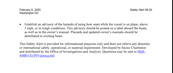 Learn about Bow Riding Ejection Hazards