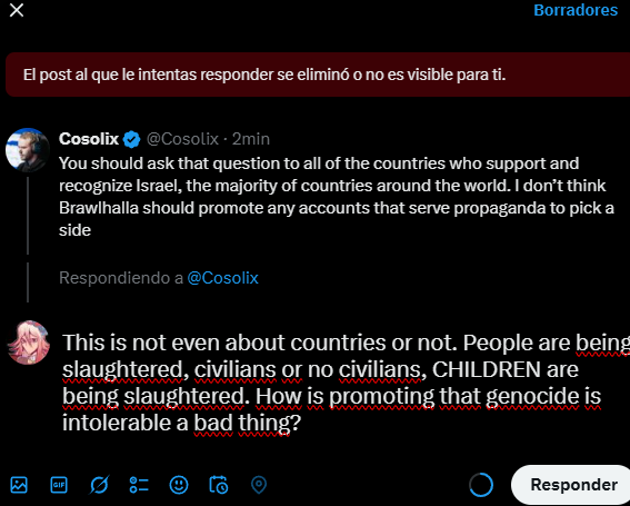 as this guy blocked me so i couldnt respond to the things he was saying, i want to make this clear.

If you think that the intentional, systematic, and deliberate extermination of a palestinians isnt a genocide, you are in complete denial.