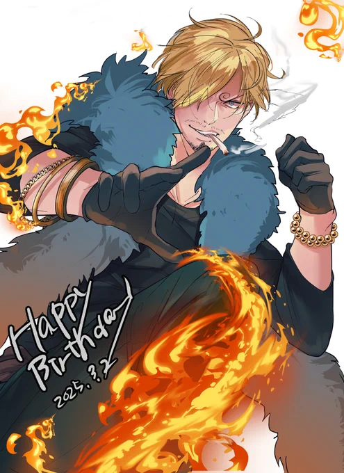 #サンジ誕生祭2025 まにあったーー!お誕生日おめでとう!!