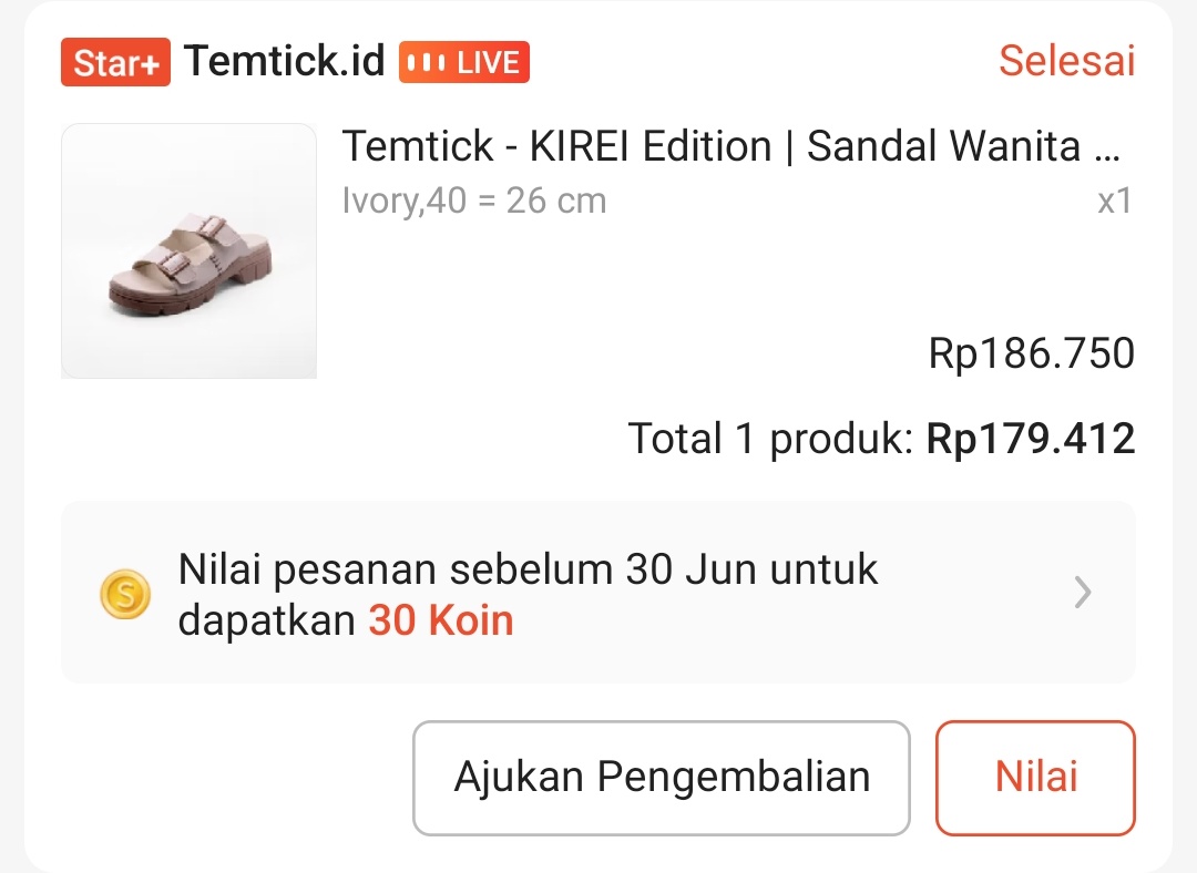 Sandal raya ku akhirnya sampai 🥹 cantik banget, ukurannya juga sangat friendly buat kaki lebar, yang biasanya aku ambil ukuran 41-42 ini ukuran 40 aja udah kegedean. Mana dapet free pouch. Worth it banget 🫶

s.shopee.co.id/vwPyhQDo