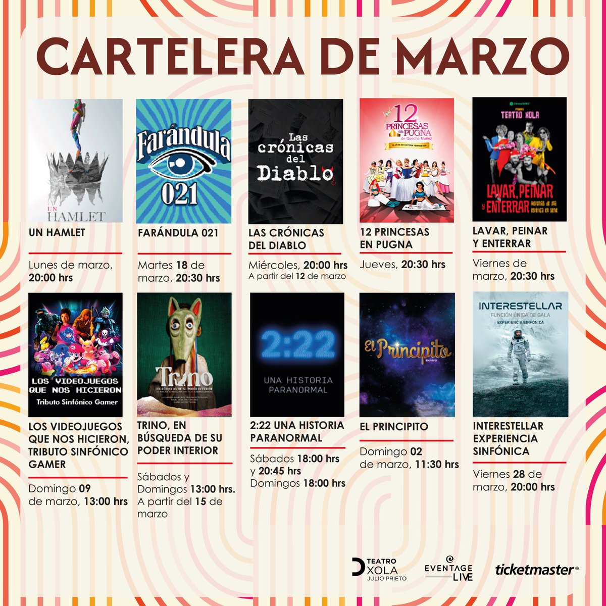 Bienvenid@s…
De lunes a domingo.