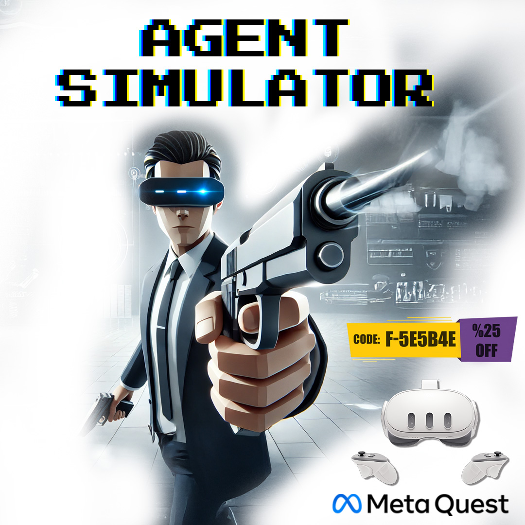 StudioGamebit's tweet image. Step into the Action with Agent Simulator! vr.meta.me/s/22aJcWK46Irk…
#Gaming #VirtualReality #MetaQuest #AgentSimulator #VR #AugmentedReality #AR #MixedReality