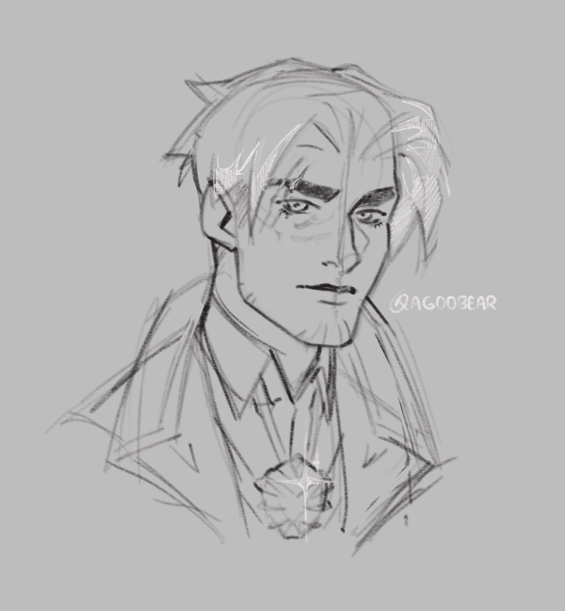 agoobear's tweet image. A lil Monty sketch, as a treat. #Fortnite #FortniteArt #Montague