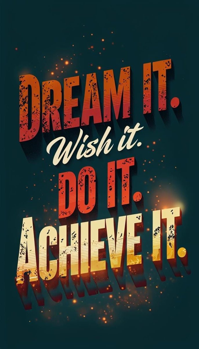 mohitraj321's tweet image. ✨ Dream it. Wish it. Do it. Achieve it. 💫 Let your aspirations ignite your actions and light up your journey to success! 🔥 #Motivation #Inspiration #DreamBig #AchieveYourGoals #PositiveVibes