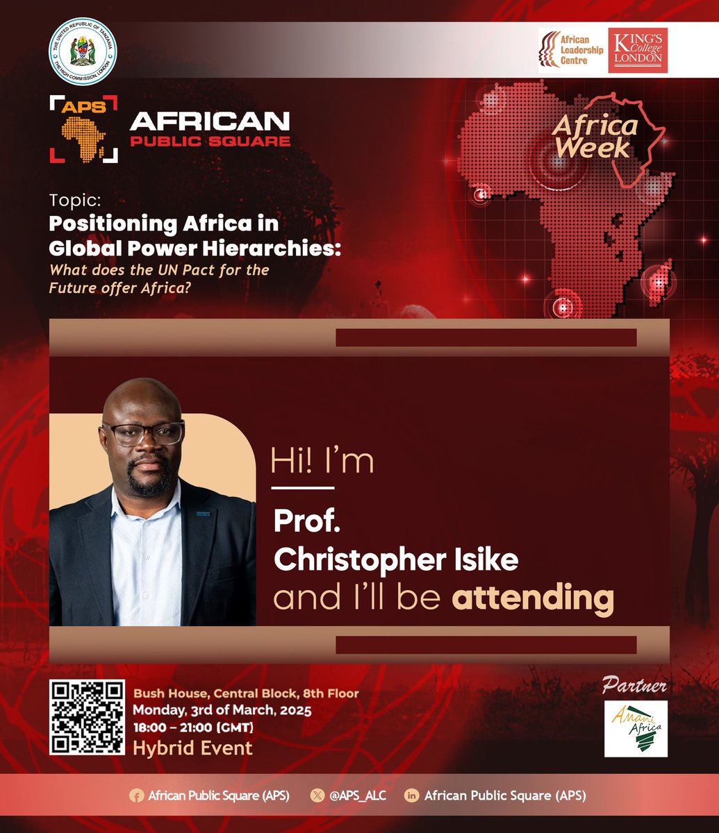 Critically relevant discussions happening at King’s College Africa Week this year!