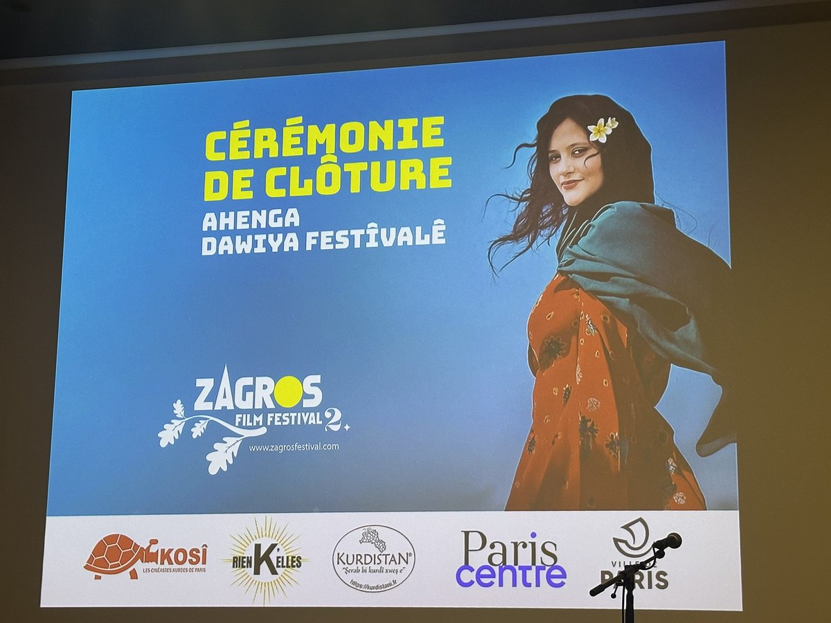 J’ai assisté à la soirée de clôture de festival Zagros pour les films Kurdes à la mairie de Paris. <a href="/ZagrosFilmFest/">Zagros Film Festival</a>