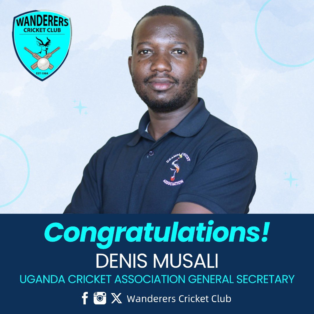 Congratulations to our own on being elected Uganda Cricket Association’s new Honorary Secretary for the next two years. 

#FollowWanderersUg