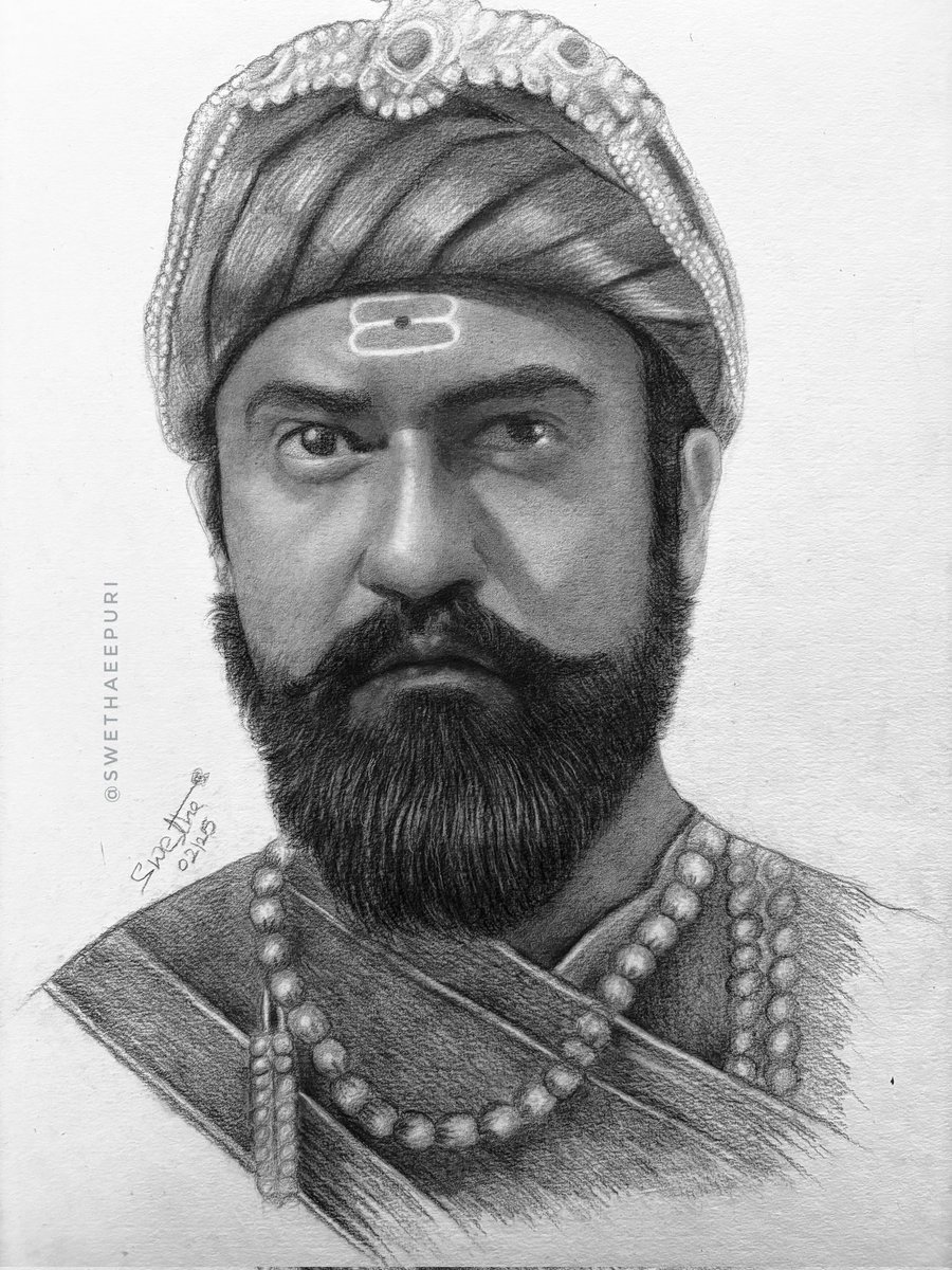 My recent drawings ✨️ 
#swethaeepuri #drawing #Chhaava #ramyakrishnan #Dhoni